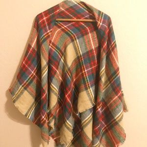 Brand new plaid blanket scarf